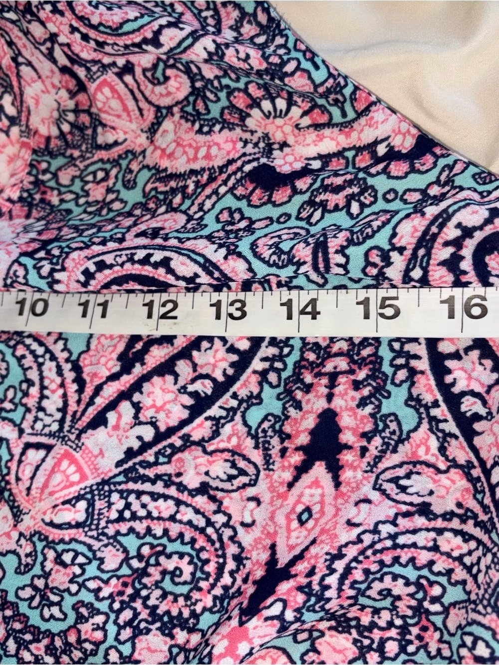 Cynthia Rowley Pink & Blue Paisley Halter Tank - Picture 6 of 8